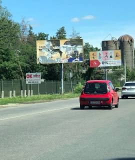 Билборд B в Белогородке, Board 3x6м   вул. Соборна, поруч ЖК "Sense City",  навпроти Маг. "Печі - Каміни", 350м за поворотом на вул. Зелена, в бік Святопетрівського фото 1