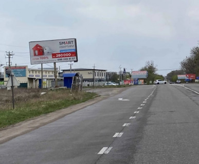 Билборд B в Святопетровском, Board 3x6м  вул. Білогородська, біля "Папірус", ЖК "WHITEHALL",  в бік с Білогородка фото 1