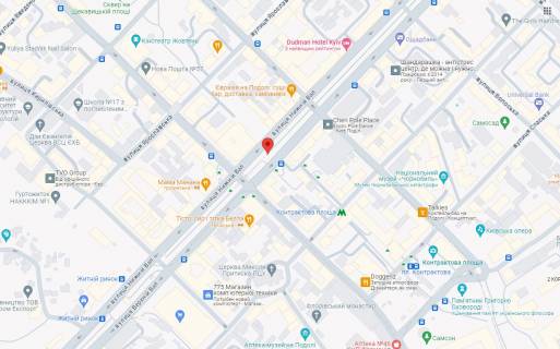 Нестандарт A в Киеве, 2.5x1.5  вул. Нижній Вал, 30а з  боку Автостанції Контрактова площа  – ст. м. Контрактова площа схема