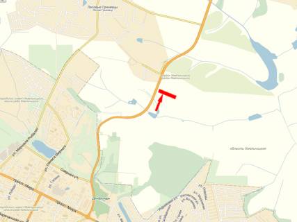 Билборд A в Хмельницком, 3x6  Виїзд на м. Рівне, Житомир, біля фермерського господарства схема