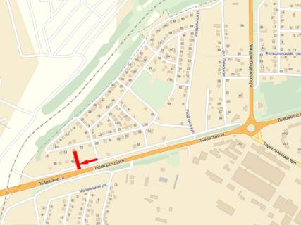 Билборд A в Хмельницком, 3x6  Сапунова вул., виїзд на м. Львів, Тернопіль схема