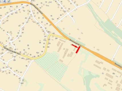 Билборд A в Хмельницком, 3x6  Вінницьке шосе вул. схема