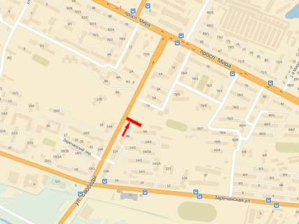 Билборд A в Хмельницком, 3x6  Свободи вул., 9а схема