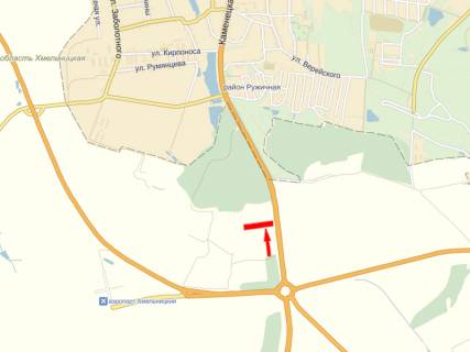 Билборд B в Хмельницком, 3x6  Кам'янецьке шосе, траса H03, Торговий комплекс "Базар-Караван", №3 схема