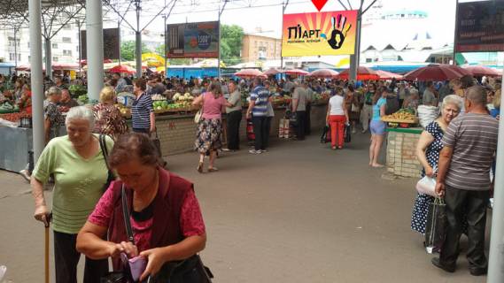 Билборд B в Хмельницком, 3x6  Соборна вул., 11, біля продуктового ринку фото 1