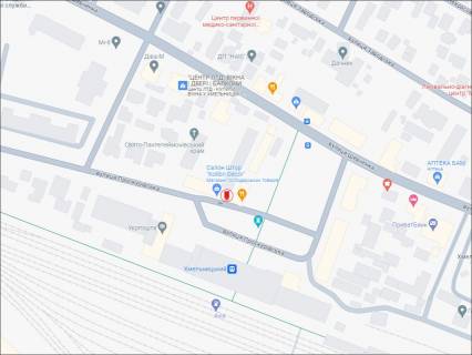 Нестандарт B в Хмельницком Проскурівська вул., 107, біля залізничного вокзалу, (1) схема