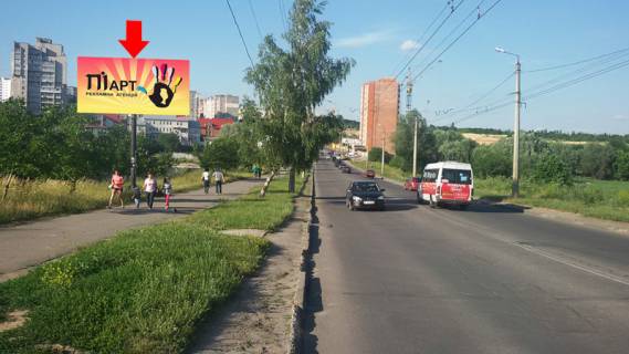 Билборд B в Хмельницком, 3x6  Мирного вул., біля озера фото 1
