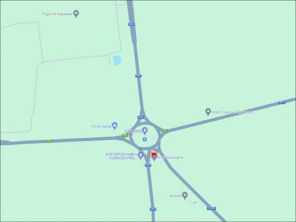 Билборд A в Трасах Хмельницька, 3x6  В'їзд з Чернівців (коло, азс ANP, №3, H03-M12) схема