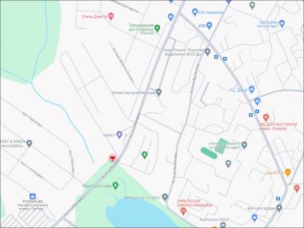 Билборд A в Хмельницком, 3x6  Степана Бандери (Маршала Рибалка) вул. - Курбаса вул. (азс Авіас) схема
