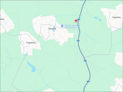 Билборд A на трассах Хмельницкой области, 3x6  В'їзд з Рівного, Житомира (поворот на с.Пашківці, Н03) схема