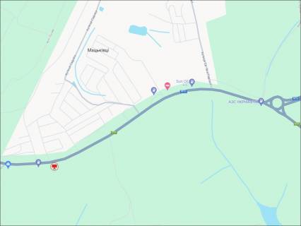 Билборд A на трассах Хмельницкой области, 3x6  В'їзд зі Львова (азс Веста, М12) схема