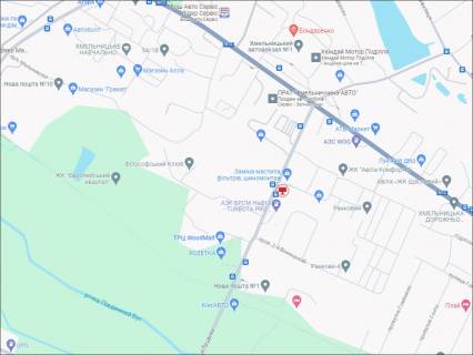 Билборд B в Хмельницком, 3x6  Трудова вул.(азс БРСМ, ринок автозапчастин) схема