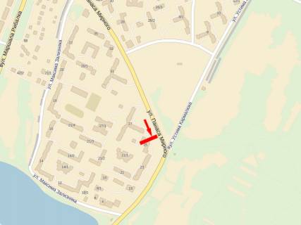 Billboard A in Khmelnitsky, 3x6  Mirnogo st., 27 - Karmeluka st. scheme