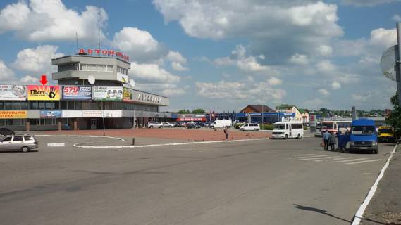 Билборд A в Хмельницком, 3x6  Вінницьке шосе, 23, на фасаді будівлі Автовокзалу №1 фото 1