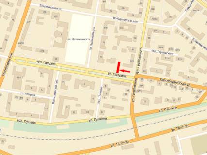 Ситилайт A в Хмельницком, 1.8x1.2  Гагаріна вул., 1, навпроти схема