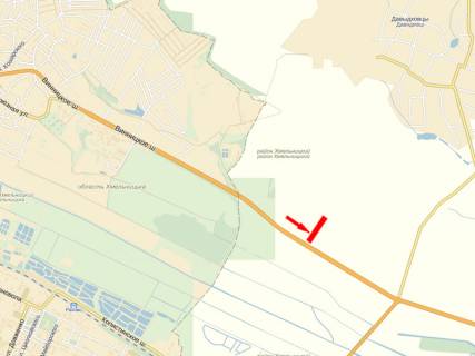Билборд B в Хмельницком, 3x6  Вінницьке шосе, виїзд на м.Вінниці, поворот на Царське Село схема