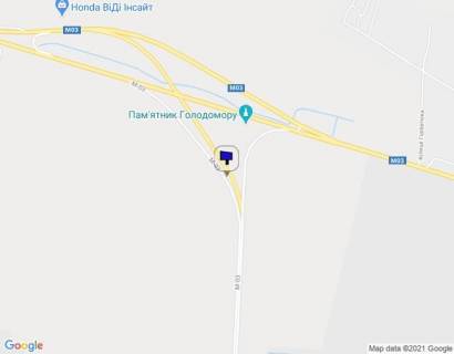 Билборд A в Киеве, 6х3  Бориспільска алея, 600 м до з'їзду на Бориспільське шосе, в напрямку Києва схема