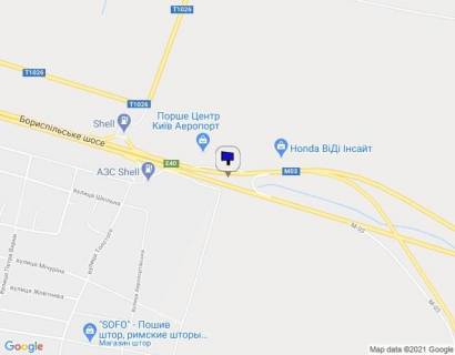 Билборд B в Киеве, 6х3  Бориспільске шосе, напроти автоцентру "Віді АвтоСіті" в напрямку а/є "Бориспіль" схема