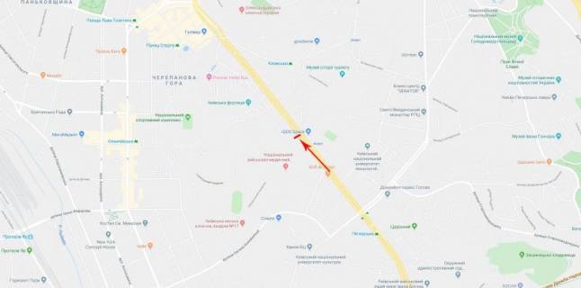 Ситискролл B в Киеве, 1,2x1,8  Лесі Українки бульв. 20 схема