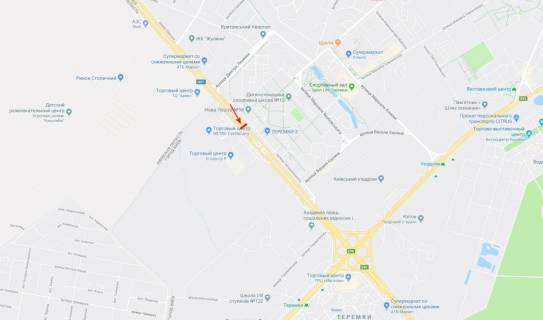 Билборд A в Киеве Кільцева дорога (ТЦ Метро) до Одеської пл. схема