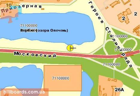 Призма  в Киеве Бандеры Степана пр-т, в сторону Петровки, левый, в центр - 38577 схема