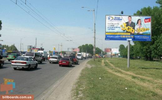 Билборд  в Киеве Зодчих ул. 64, Большая Окружная, к Обойному рынку фото 1