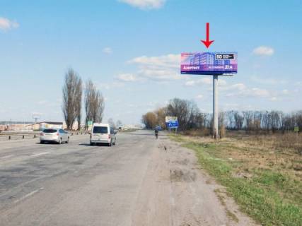 Билборд A в Киеве, 12x4  в'їзд до Києва, з боку Одеси, біля н.п.Глеваха, нового моста, поруч АЗС, від котедж.городка Садок вишневий фото 1