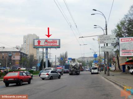 Мегаборд A в Киеве Ивашкевича ул., возле ул.Вышгородская, со стороны ул.Луговой, ТЦ Караван фото 1