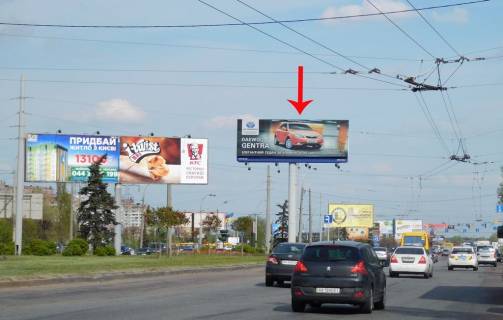 Бэклайт A в Киеве просп. Романа Шухевича (Генерала Ватутіна), наперехресті до Північного мосту фото 1