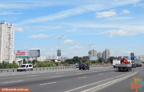 Билборд  в Киеве Бажана пр-т 400 м до пр-та Григоренко, из центра, левый фото 1