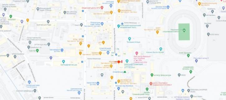 Billboard  in Kyiv, 1,2x1,8  50.4318807800, 30.5166073400, scheme