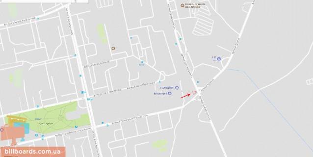 Призма  в Киеве Братиславская ул., возле ТЦ Эпицентр, у стоянки, из центра - 119432 схема