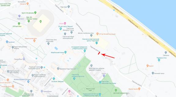 Скроллер A в Киеве Паркова дорога 3/5, до пл. Андрія Первозванного, в центр - 38053 схема