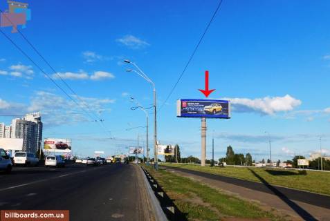 Бэклайт A в Киеве просп. Володимира Івасюка (Героїв Сталінграда), розв'язка з пр-том Героїв Сталінграду  до Північного мосту фото 1