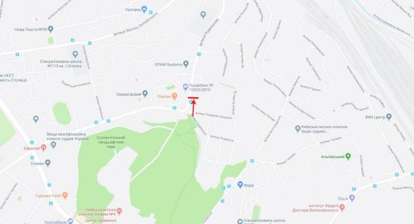 Призма A в Киеве, 2x4  Мокра вул. (Кудряшова). 9, рух в напрямку вул. Липківського, ТЦ "Ультрамарин" - 183782 схема