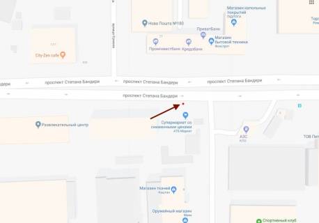 Билборд A в Киеве Бандери Степана пр-т   8 схема