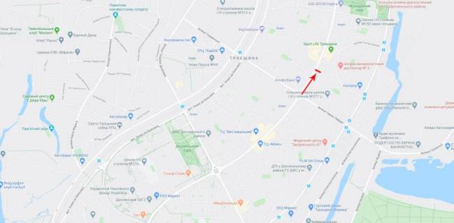 Призма A в Киеве, 3x6  Червоної калини пр.  (Маяковського пр-т 40), супермаркет "Сільпо", "Варус", спорт клуб "Спортлайф" - 319048 схема
