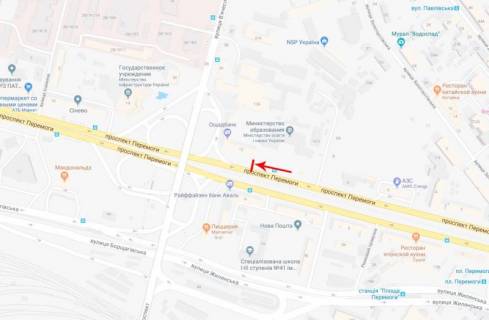 Billboard  in Kyiv, 3,14x2,3  50.4484607000, 30.4841568300, scheme