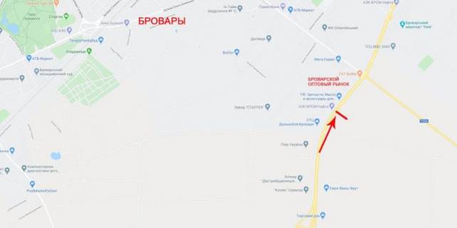Билборд  в Киеве, 12x4  50.4974472200, 30.8338643900, схема