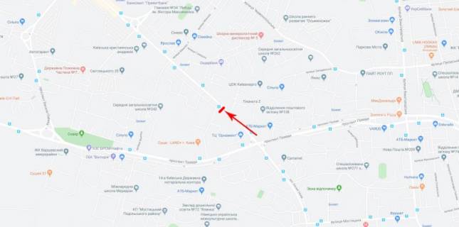 Билборд B в Киеве, 3x6  Свободи пр-т 4, рух в напрямку від просп. Європейського Союзу (Правди) схема