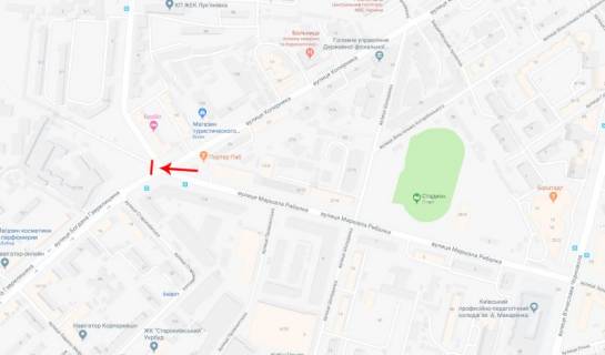 Billboard  in Kyiv, 3,14x2,3  50.4561602600, 30.4737708000, scheme