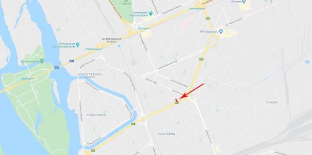 Billboard  in Kyiv, 3x6  50.4417381873, 30.6231157595, scheme