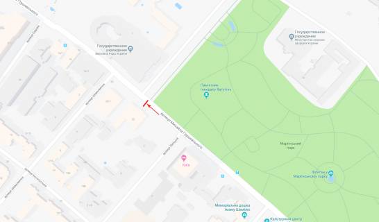 Ситискролл B в Киеве, 1.2x1.8  Грушевського Михайла вул. 22 схема