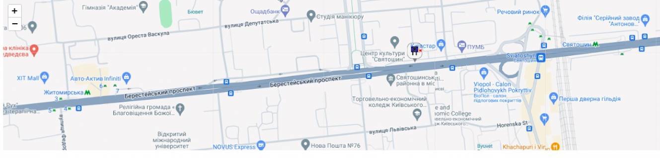 Video Billboard A in Kyiv, 3x6  Peremogi pr-t 112, poruc z magazinom "Watsons", ruh v napramku st. m. "Zitomirs'ka" - 411513 scheme