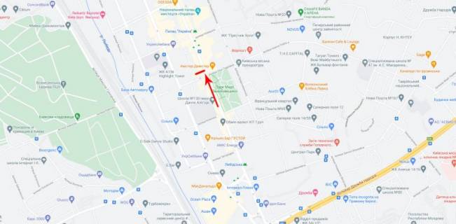Billboard  in Kyiv, 3,14x2,3  50.4192617593, 30.5214235228, scheme