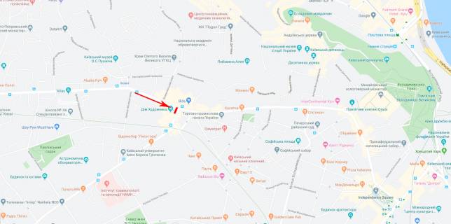 Ситилайт A в Киеве вул. Січових Стрільців (Артема). 1-5 / Бульварно-Кудрявська вул. схема