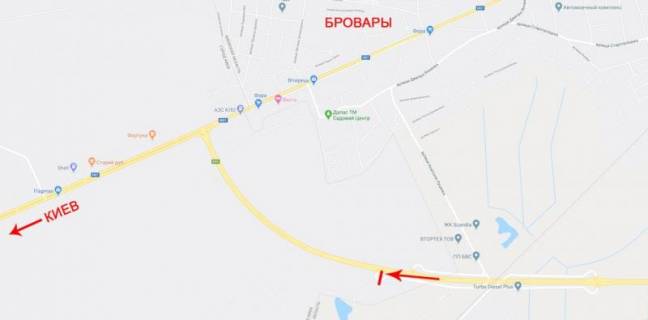 Билборд  в Киеве, 12x4  50.4827075600, 30.7530237000, схема