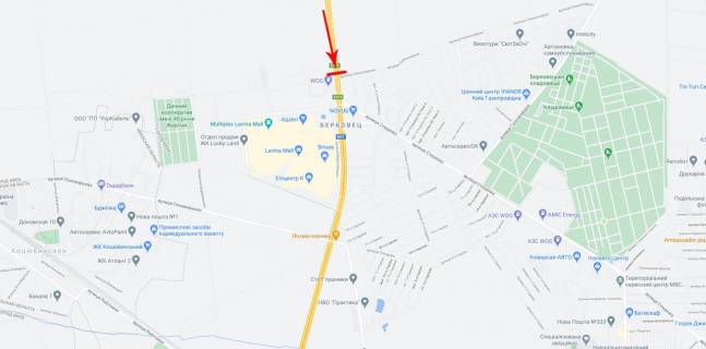 Нестандарт A в Киеве, 16x2  Міська вул., Пішохідний міст біля Синьоозерній вул. схема