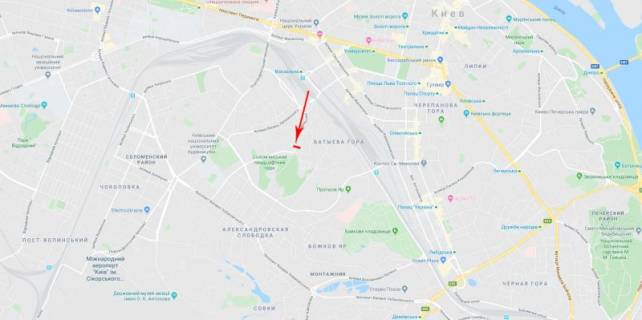 Призма B в Киеве, 2x4  Мокра вул. (Кудряшова). 9, медичний центр "Оксфорд Медікал", рух в напрямку вул. Солом'янська - 183785 схема