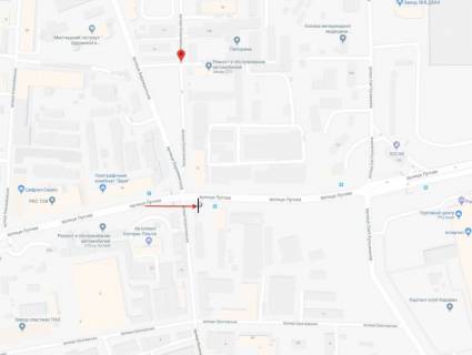 Видеоборд A в Киеве, 3x6  Лугова вул. / Коноплянська вул., світлофор, рух в напрямку ТЦ "Кававан" - 617920 схема